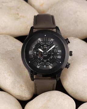 french accent Men Analogue Watch with Leather Strap-SS25-FAWC1066-picture-30