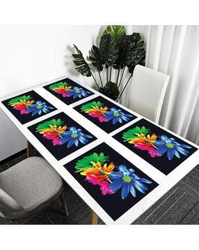 cread craft Set of 6 Floral Print Placemats-picture-2