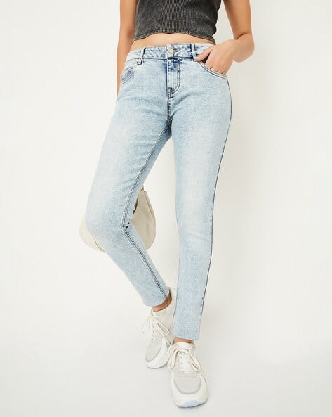 Women Washed Skinny Fit Jeans