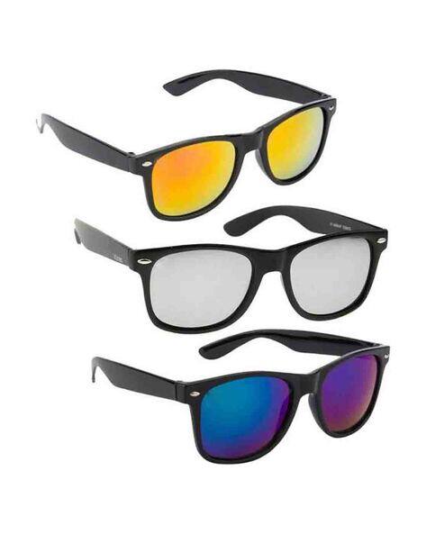 SRPM Men Set of 3 UV-Protected Wayfarers Sunglasses-32424