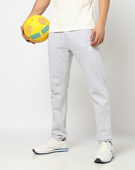Men Heathered Straight Fit Track Pants
