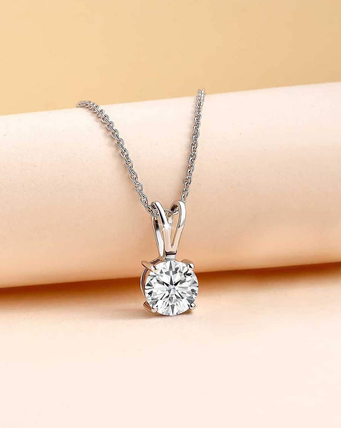 Buy White Necklaces Pendants for Women by Ornate Jewels Online