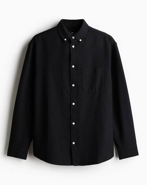 black dress shirt h&m Men's Black Dress Shirts | Slim Fit, Button-down & Tux