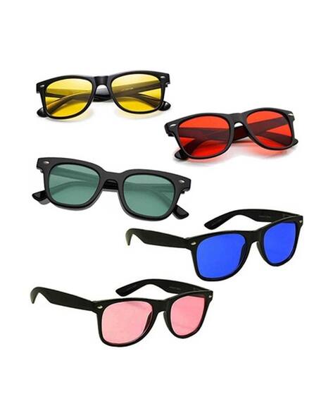 SRPM Men Set of 5 UV-Protected Wayfarers Sunglasses-43413