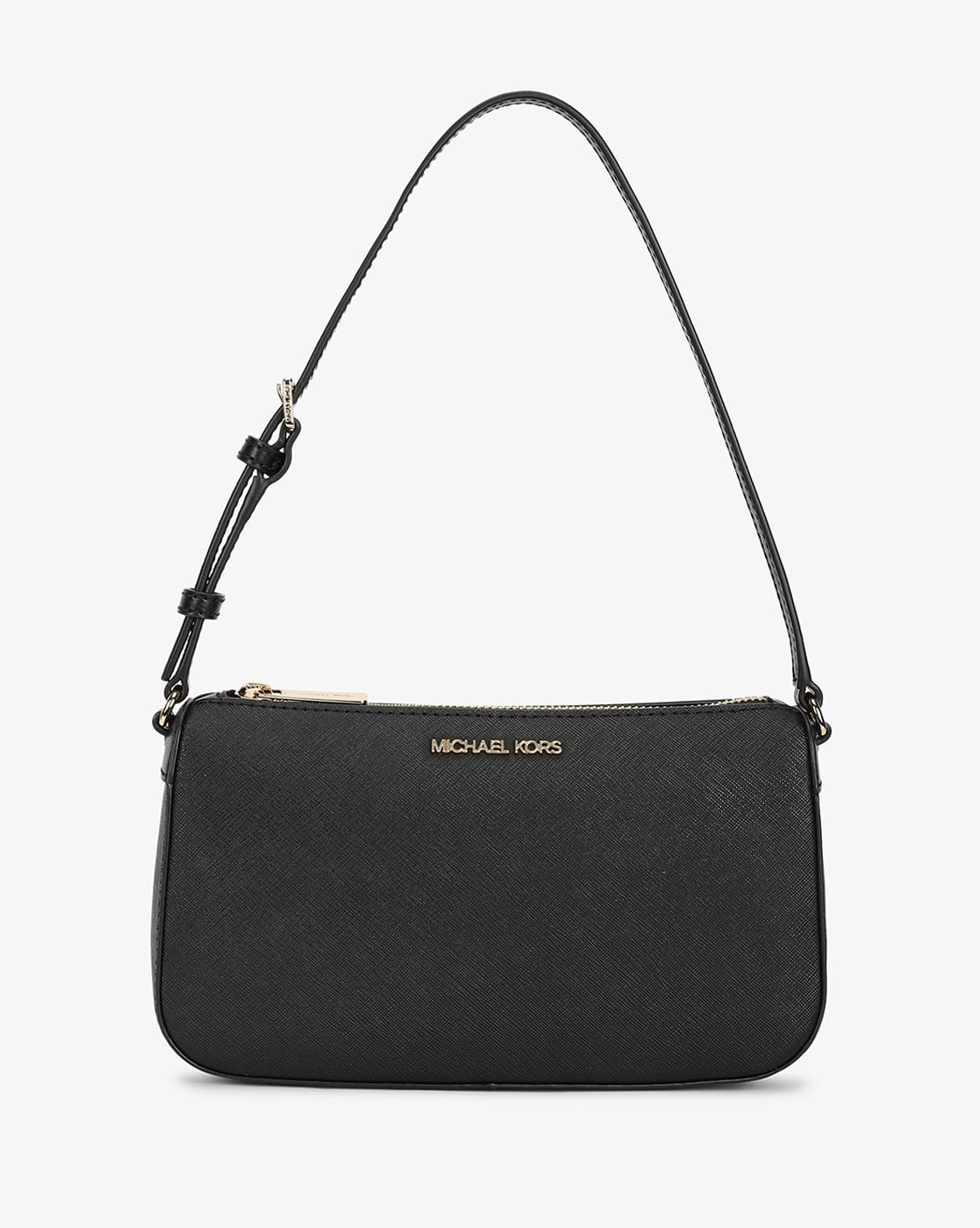 Buy Michael Kors Jet Set Medium Pouchette Bag | Black Color Women