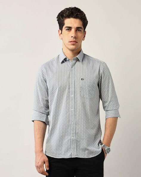 Arrow Sports Men Micro Print Slim Fit Shirt