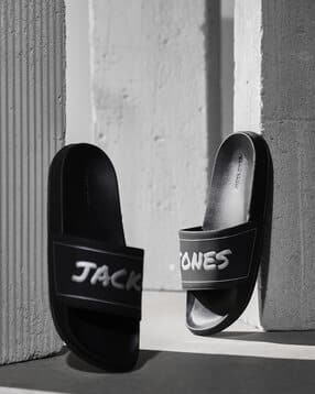 jack & jones Men Typographic Print Slip-On Slides-picture-11