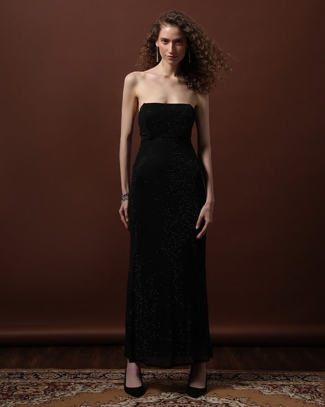 vero moda off shoulder dress Vero Moda VMBOOM OFF SHOULDER DRESS - Jumper dress - black