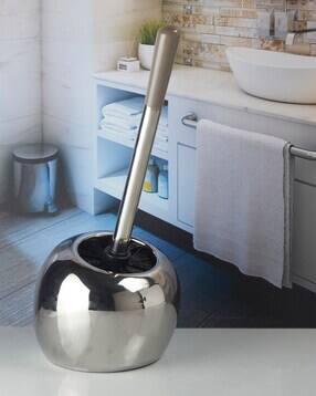 Ceramic Bathroom Toilet Brush with Holder