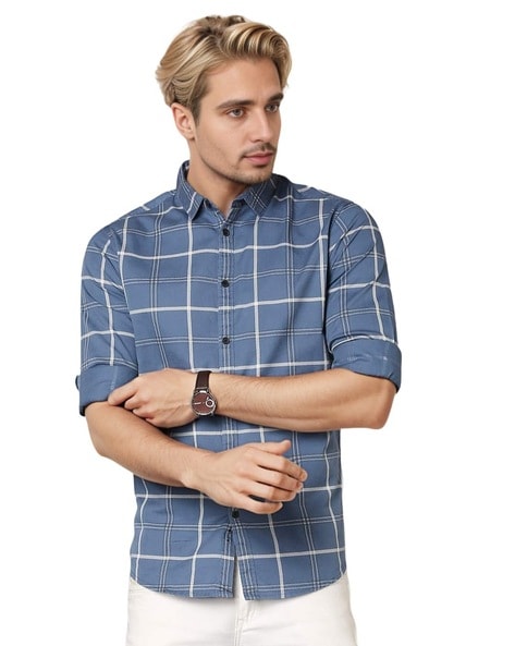 Men Checked Regular Fit Shirt