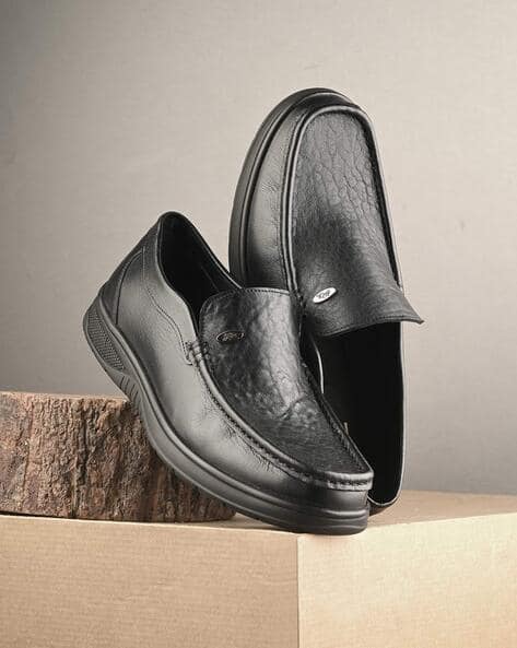 Hitz Shoes Slip On Shoes For Men Black Buy Black Formal Shoes For