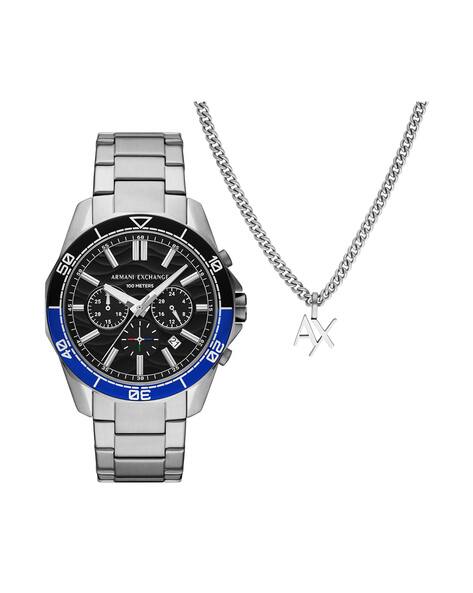 ARMANI EXCHANGE Men Water-Resistant Chronograph Watch-AX7166SET