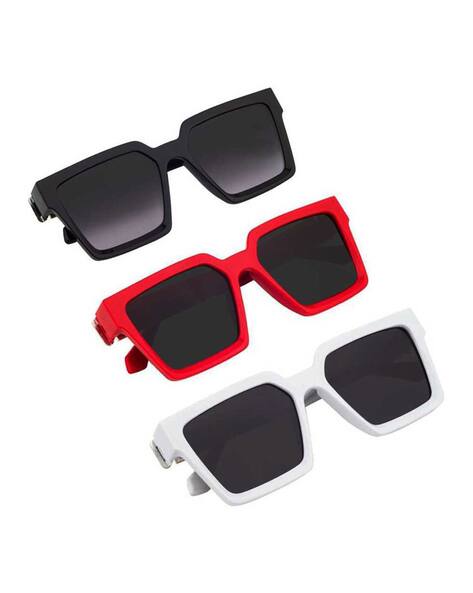 SRPM Men Set of 3 UV-Protected Wayfarer Sunglasses-37419