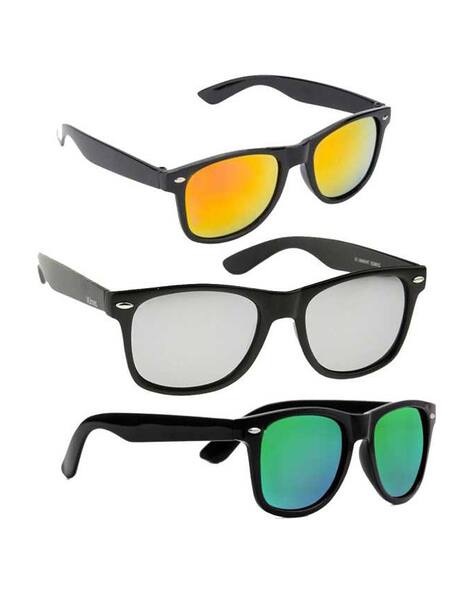 SRPM Men Set of 3 UV-Protected Wayfarers Sunglasses-32757