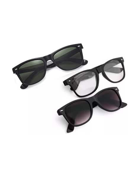 SRPM Men Set of 3 UV-Protected Wayfarers Sunglasses-42747
