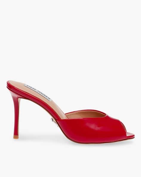 Buy Red Heeled Sandals for Women by STEVE MADDEN Online - Main Image