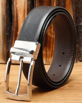 Buy Silver Black Belts for Men by LOUIS STITCH Online