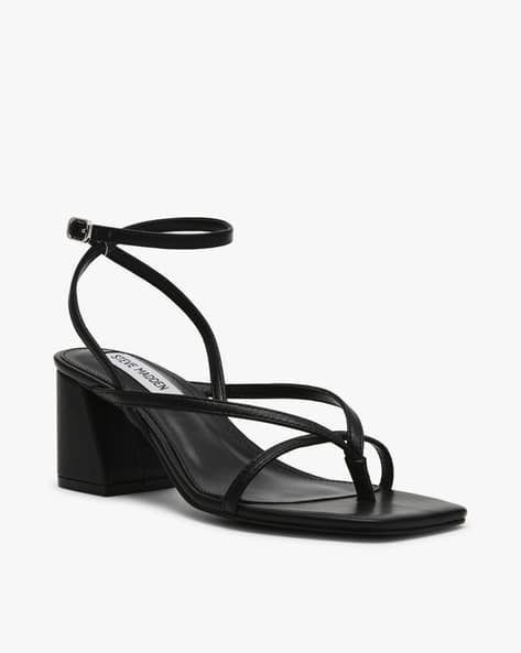 Buy Black Heeled Sandals for Women by STEVE MADDEN Online