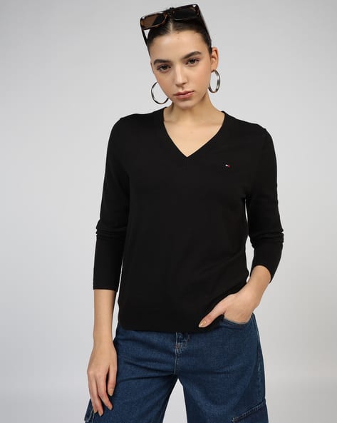 Buy Black Sweatshirt Hoodies for Women by TOMMY HILFIGER Online