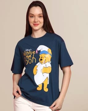 fabflee x ag Women Cartoon Print Regular Fit Crew-Neck T-Shirt-picture-10