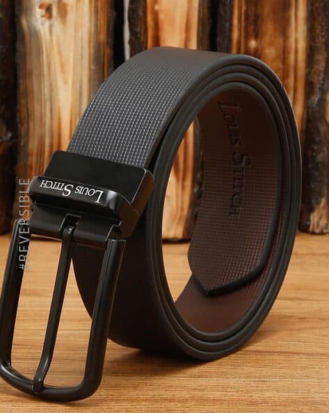 Men Genuine Leather Reversible Belt