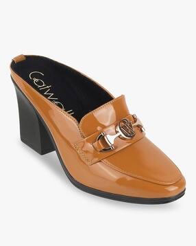 catwalk Women Chunky-Heeled Shoes with Metal Accent-picture-41