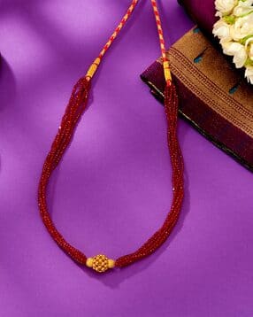 Women Yellow Gold Saundarya Thushi Chocker Necklace