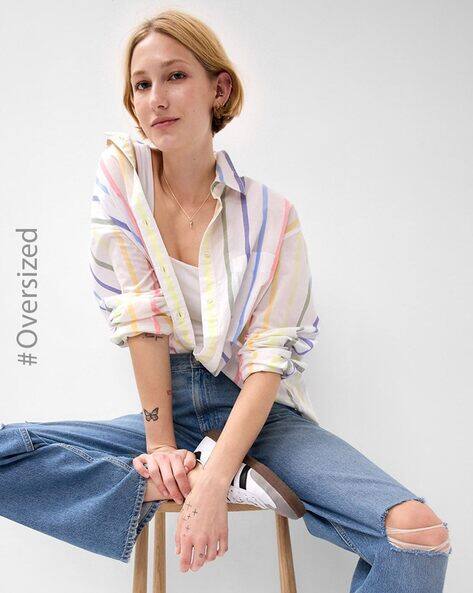 Striped Boyfriend Shirt