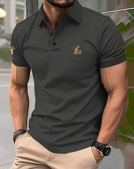 EYEBOGLER Polo T-Shirt with Embroidered Logo