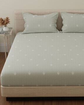 huesland 144 TC Printed King Size Bedsheet-picture-17