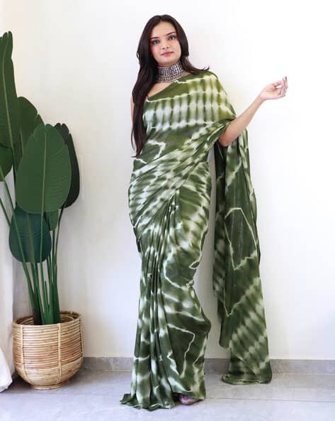 Buy Green Sarees for Women by LEELI PEERI DESIGNER Online