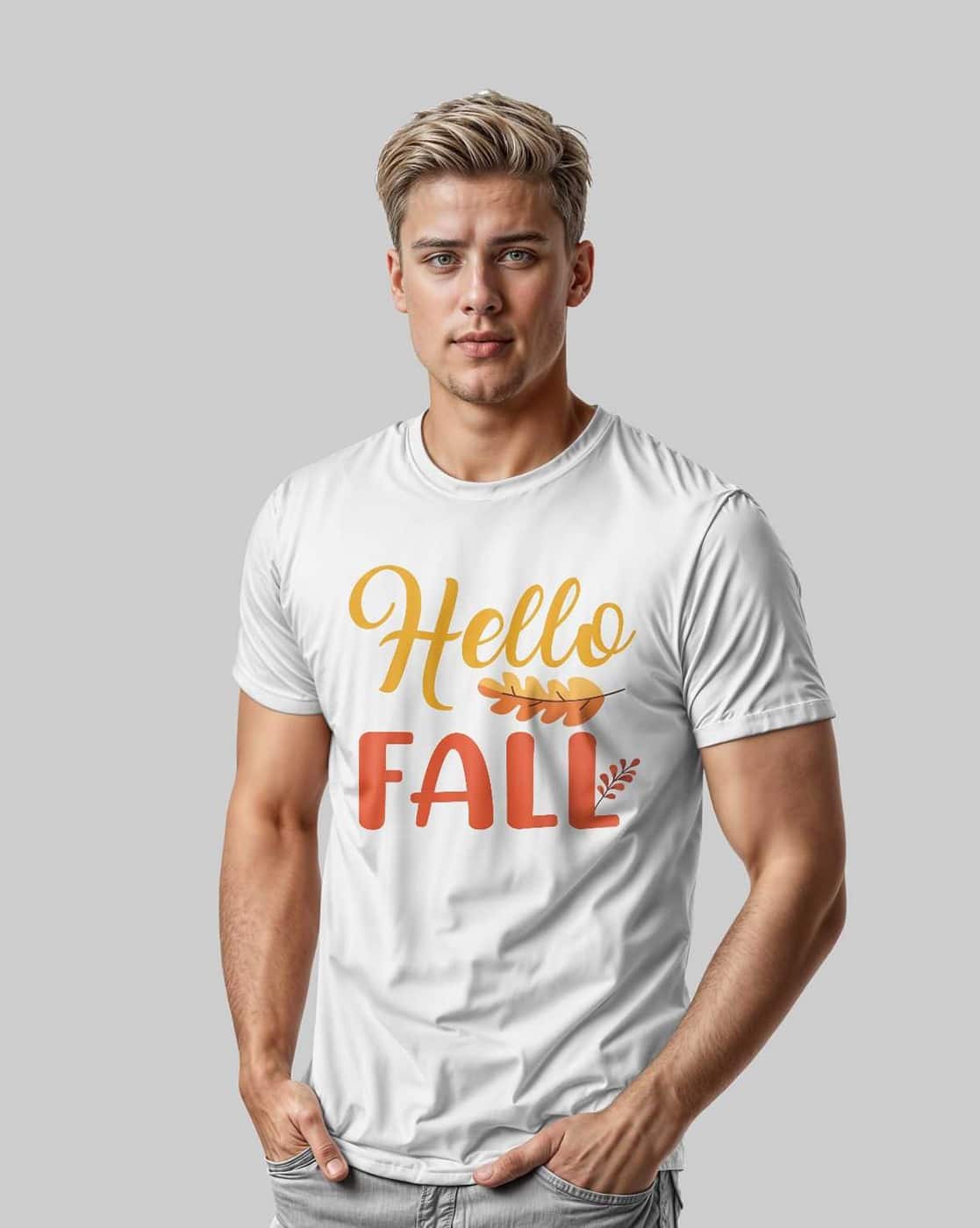 creativit Men Graphic Regular Fit T-Shirt (White)