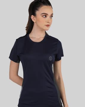 chkokko Women Round Neck Regular Fit T-Shirtt-picture-40