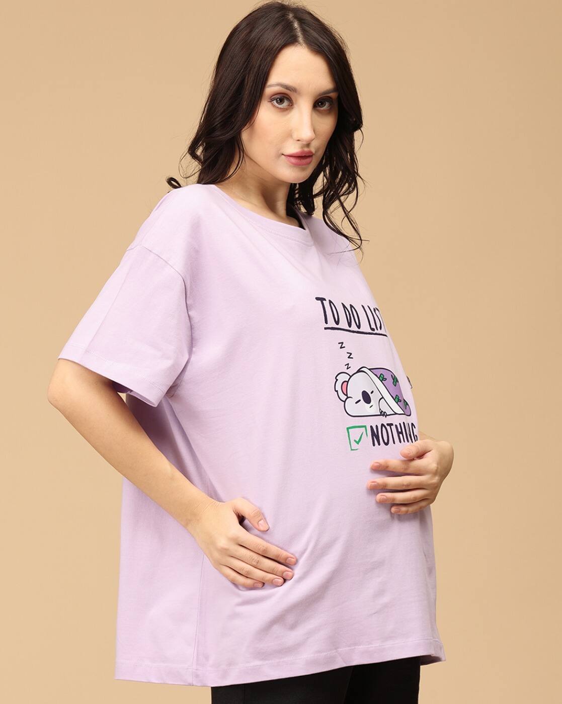 To Do List Oversized Maternity T Shirt | The Mom Store S / Lavender By The Mom Store