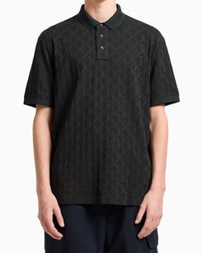armani exchange Men'S Half Sleeves Ax Monogram Polo-picture-10