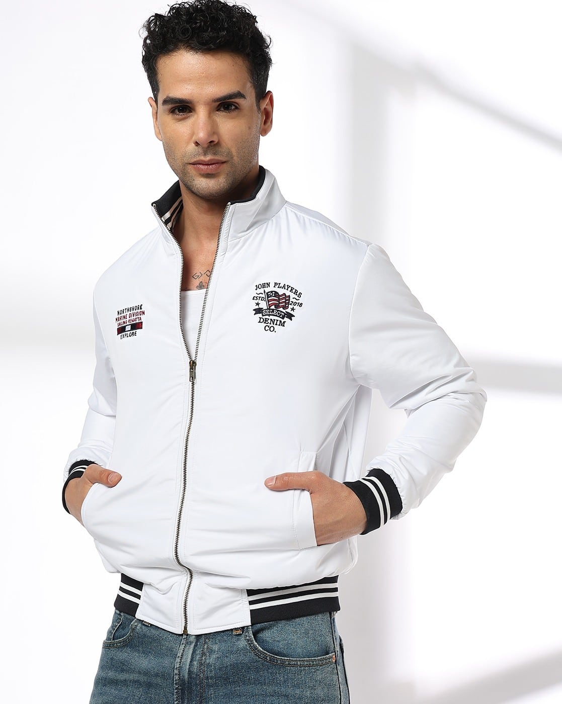 Buy White Jackets & Coats for Men by JOHN PLAYERS SELECT Online