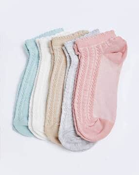 Women Textured Socks - Pack of 5