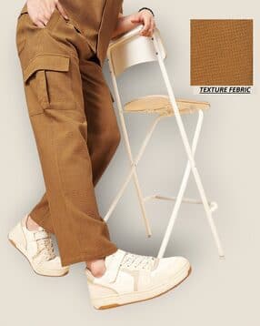 indiclub Men Patterned Straight Cargo Track Pants-picture-46