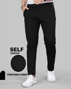 indiclub Men Mid-Rise Relaxed Fit Flat-Front Trousers-picture-19