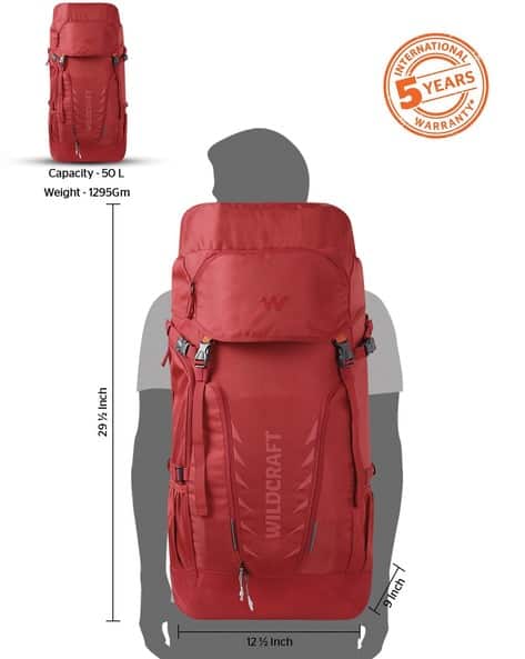 Wildcraft Rucksack 50 Liter Men Travel Pro 50 Rucksack