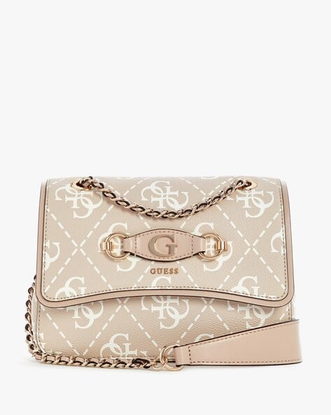 GUESS Women Logo Print Izzy Convertible Xbody Sling Bag