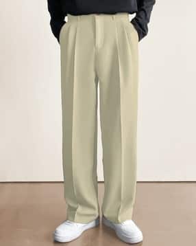 indiclub Men Relaxed Fit Pleated Trousers-picture-40
