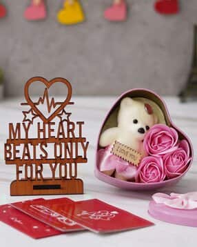 ecraftindia 3 Pcs Love Cards Valentine Gift Set-picture-39