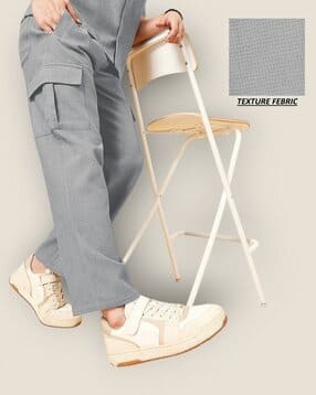 indiclub Men Patterned Straight Cargo Track Pants-picture-11