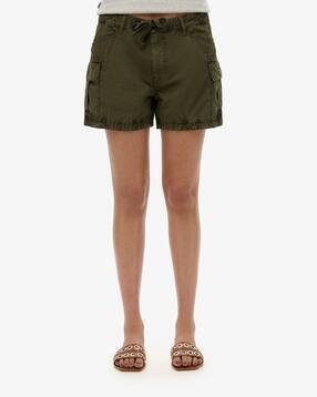 superdry Women Regular Fit Cotton Cargo Hot Shorts-picture-29