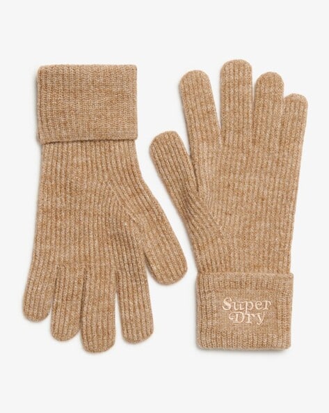 SUPERDRY Women Ribbed Winter Gloves