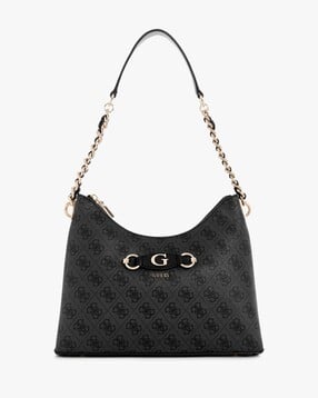 guess Women Logo Print Izzy Top-Zip Shoulder Bag-picture-48