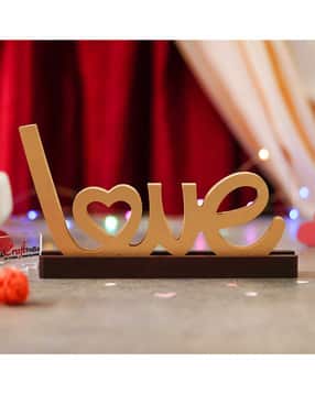 ecraftindia Love Sign Decorative Showpiece with Base-picture-28