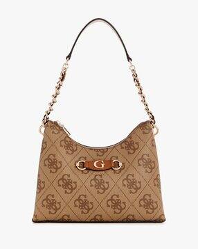 guess Women Logo Print Izzy Top-Zip Shoulder Bag-picture-52