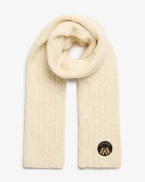 Women Cable Knit Scarf-image-36
